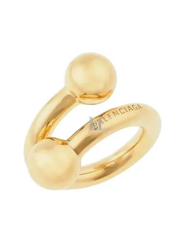 Luxury Balenciaga  Skate Ring Gold