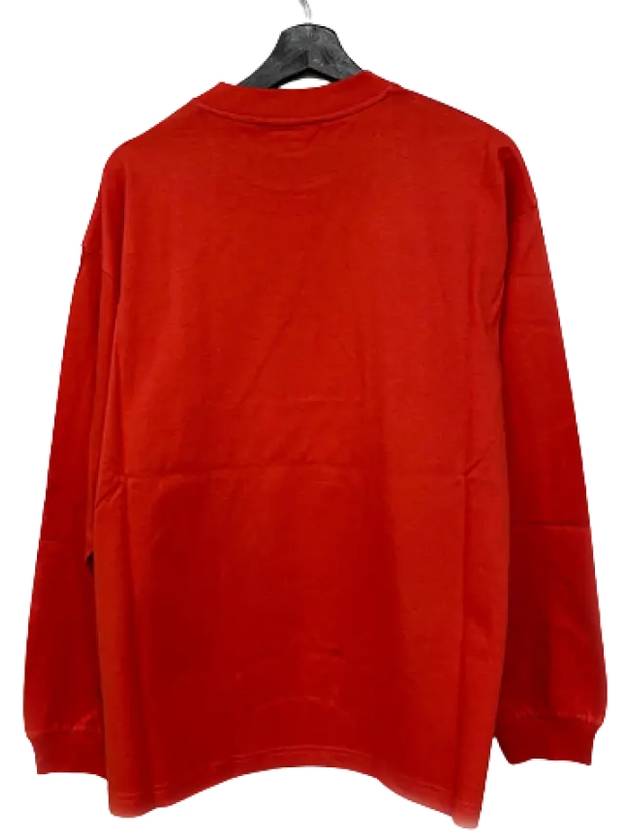 Luxury Balenciaga  Logo Cotton Sweatshirt Red