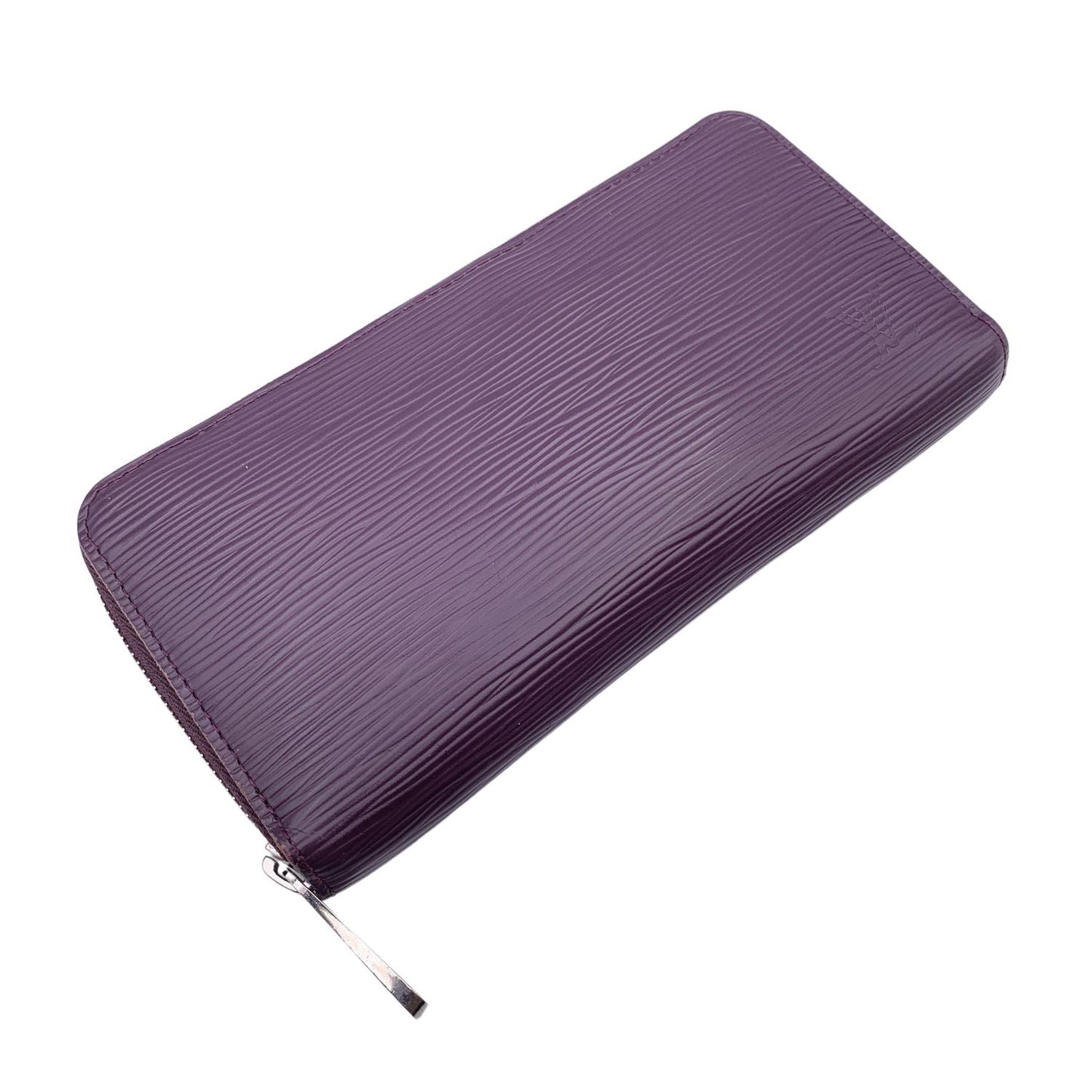 LOUIS VUITTON Purple Epi Leather Zippy Long Continental Wallet