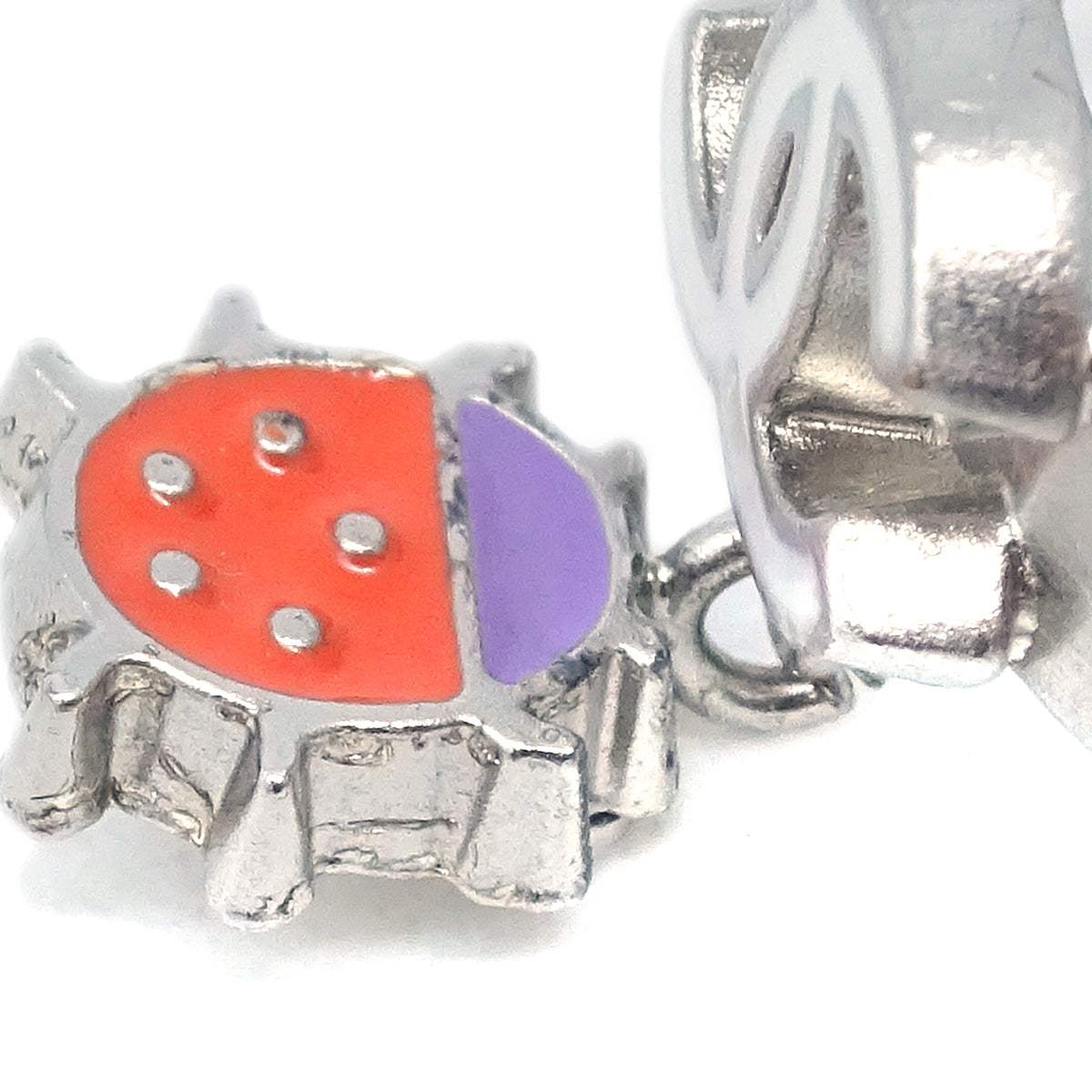 Chanel Ladybug Ring Silver #53 #13 04P