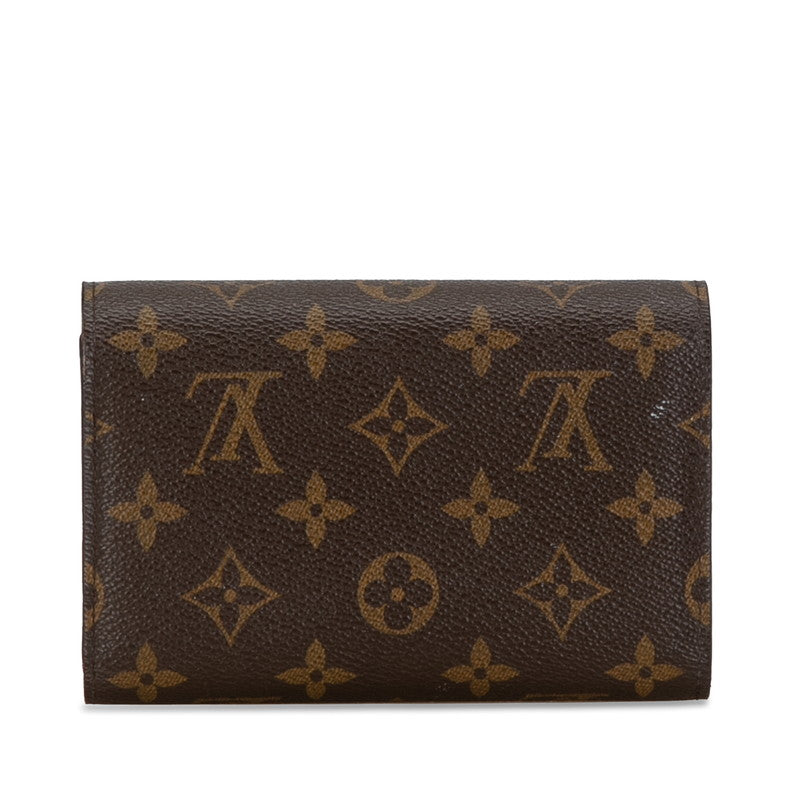 Louis Vuitton Monogram Portefolio Alexandra Three Fold Wallet M60047 Brown PVC  Louis Vuitton