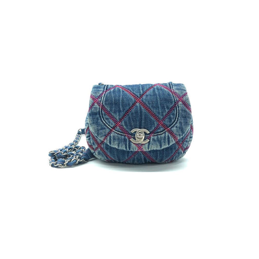 Chanel Yuanbao Canvas Shoulder Bag