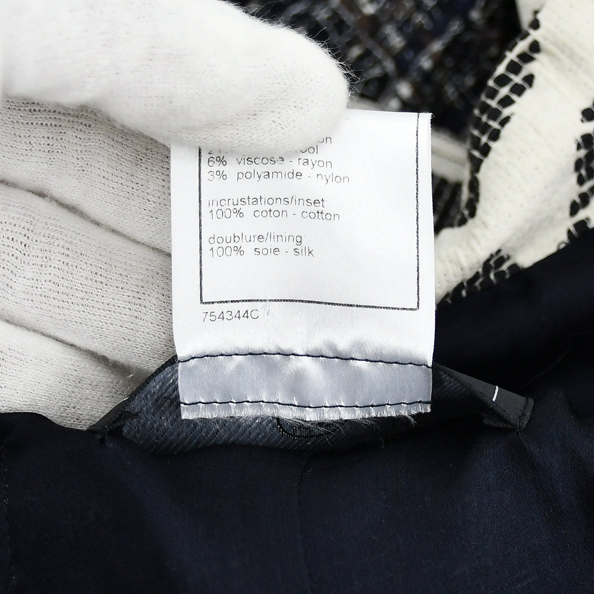 Chanel Single Breasted Jacket Black 06P #36