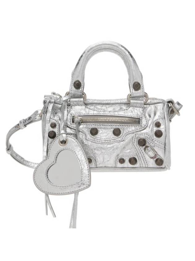 Luxury Balenciaga  Le Cagole Nano Tote Bag Silver