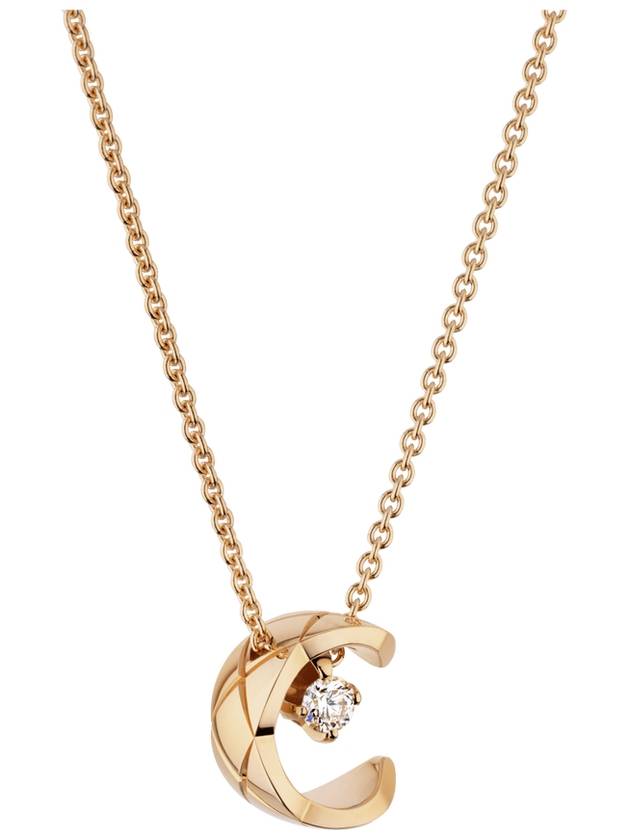 18K Coco Crush Diamond Necklace Gold Chanel