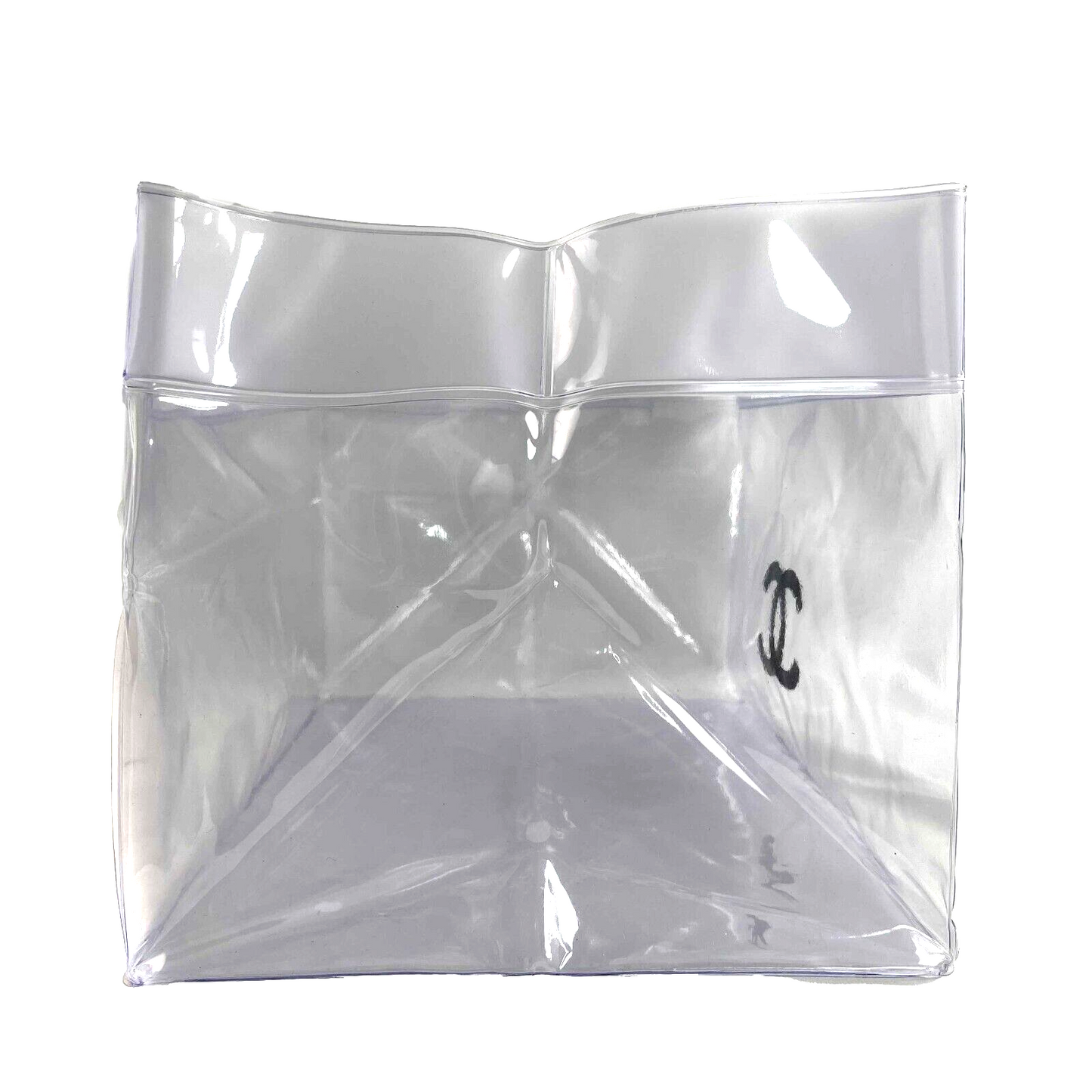 CHANEL PVC Shopping Clear CC Tote RARE