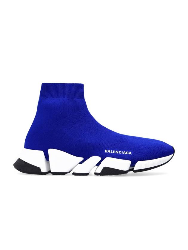 Luxury Balenciaga  Speed 2.0 High Top Sneakers Blue