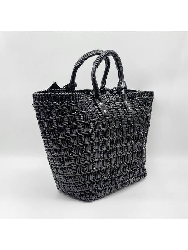 Luxury Balenciaga  Bistro Strap Basket Small Tote Bag Black