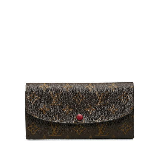 Louis Vuitton Monogram Portfolio — Emily Long Wallet M60697 Fushai Brown PVC Leather  Louis Vuitton