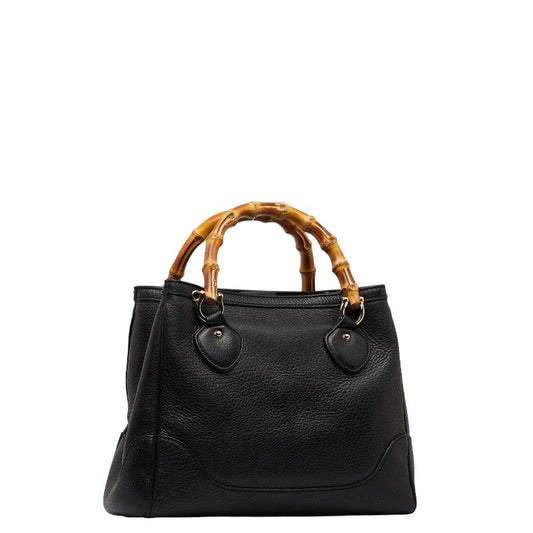 Gucci Bamboo Bag 308360 Black Leather  Gucci