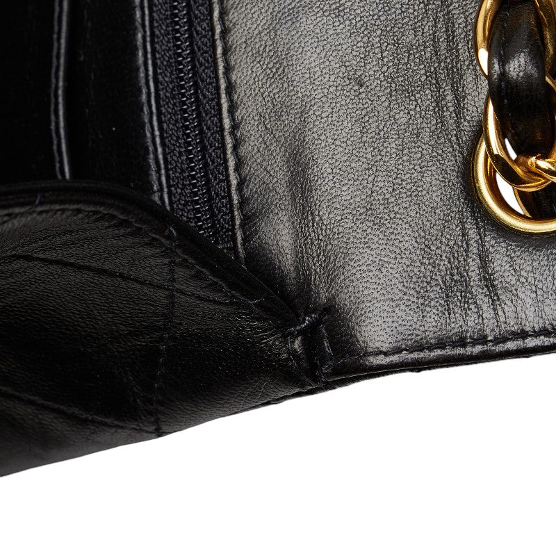 Chanel Matrases Chain Coke Chain Shoulder Bag Black G Leather  Chanel