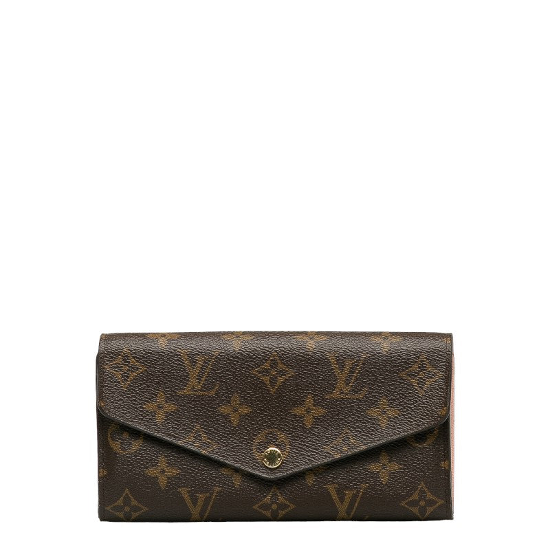 Louis Vuitton Monogram M62235 Long Wallet  Rose Barreline Pink Brown