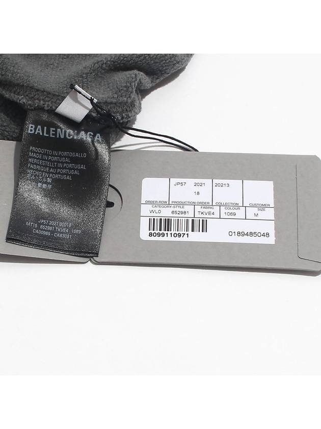 Luxury Balenciaga  This Not Logo Cotton Sweatshirt Black