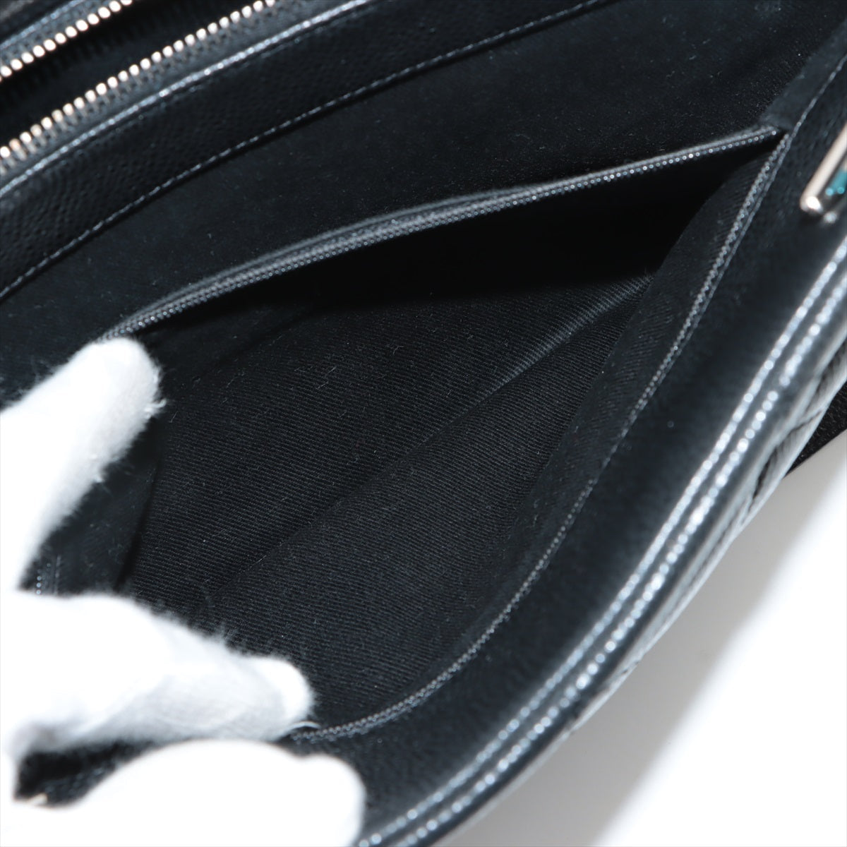 Chanel Matrasse Caviar S Tote Bag Coco Black Silver G  19th