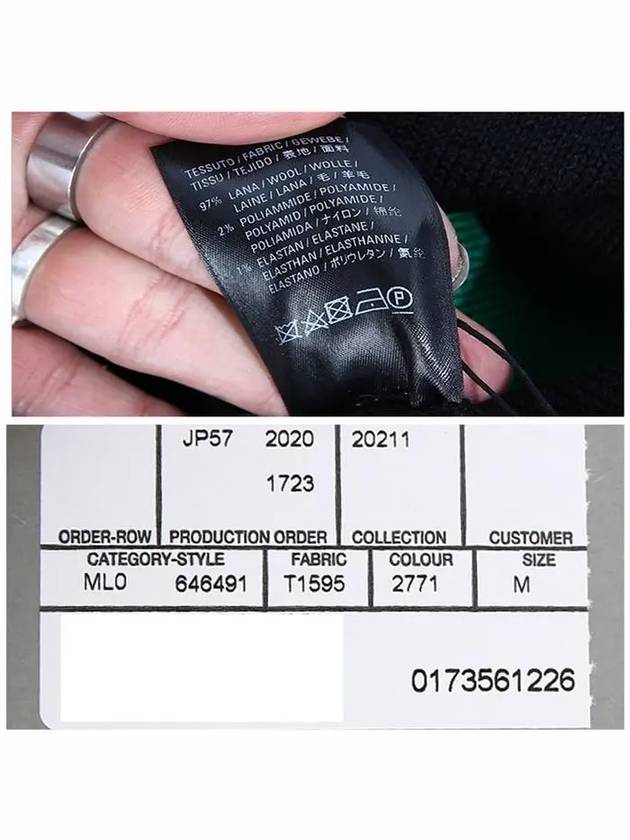 Luxury Balenciaga  Language Logo Wool Knit Top Black