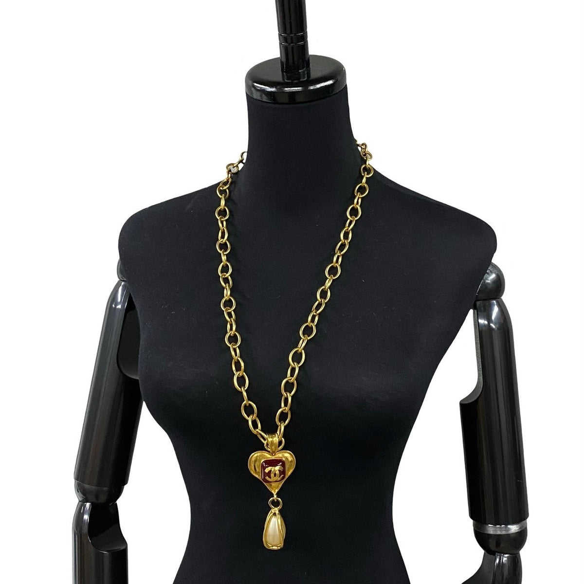 CHANEL Necklace Gold Plated gold Gripoa