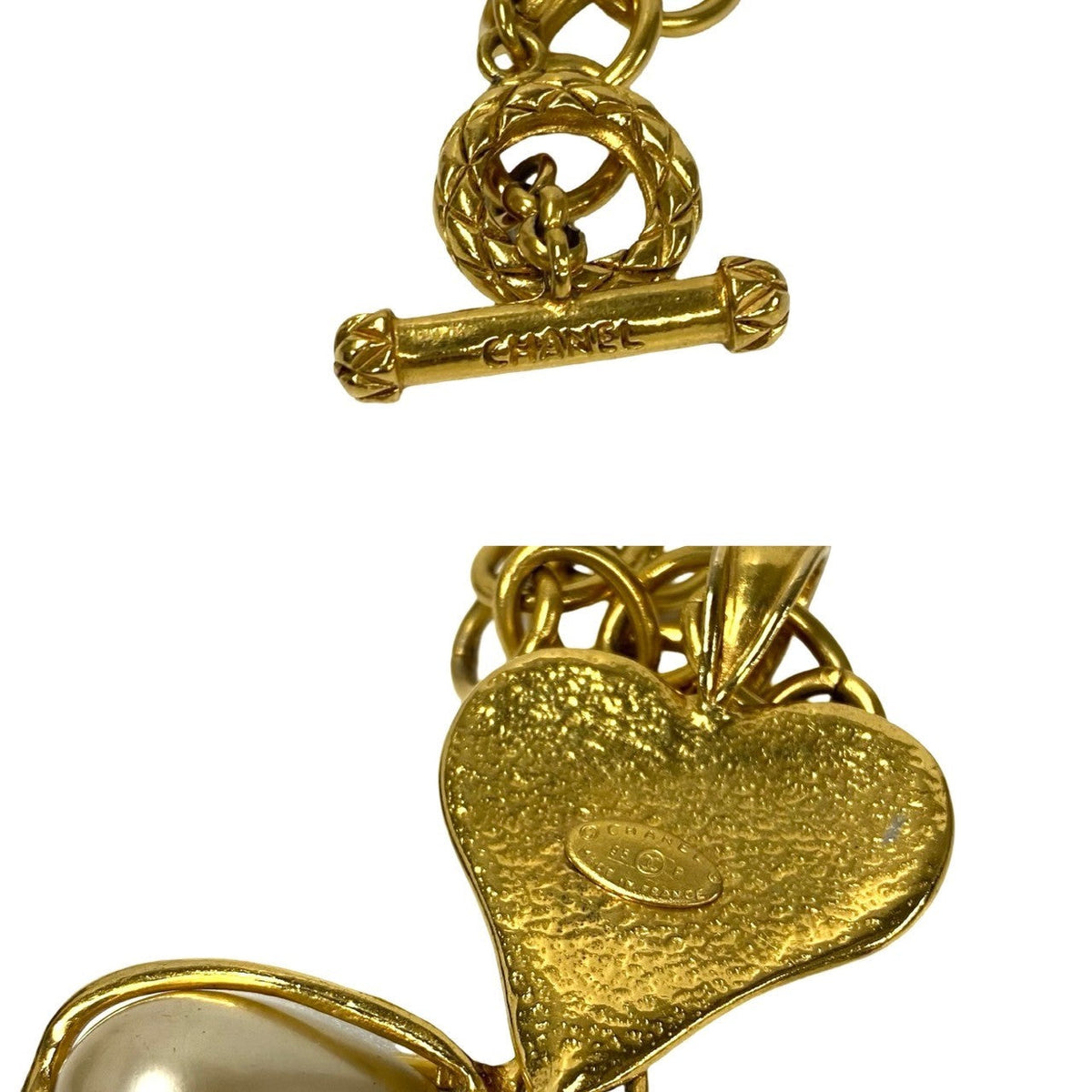 CHANEL Necklace Gold Plated gold Gripoa