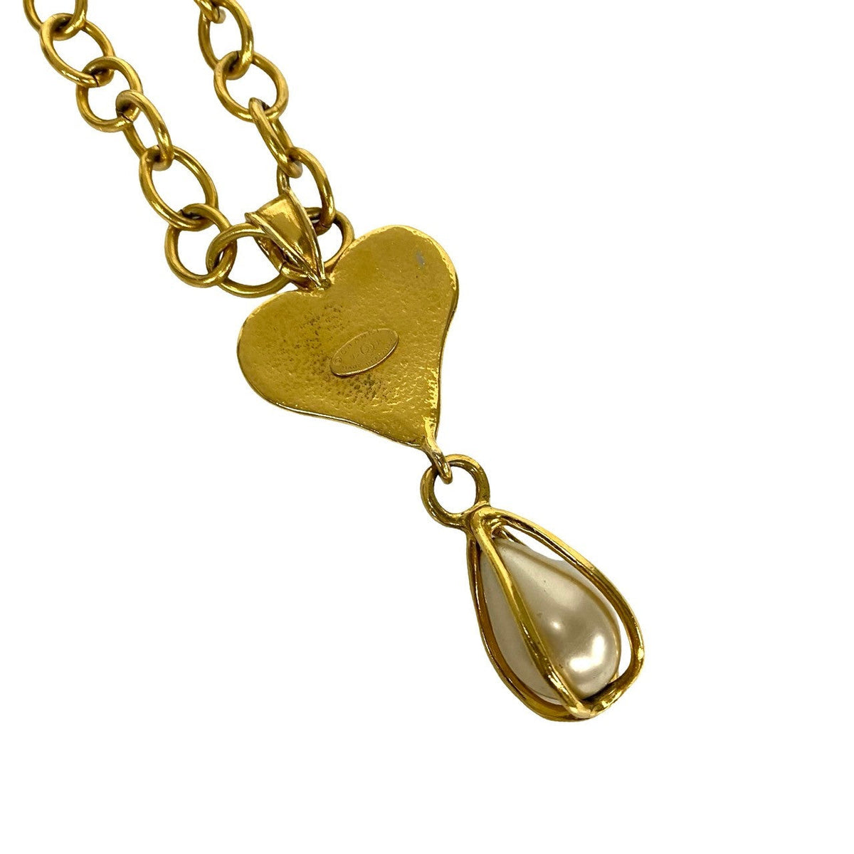 CHANEL Necklace Gold Plated gold Gripoa