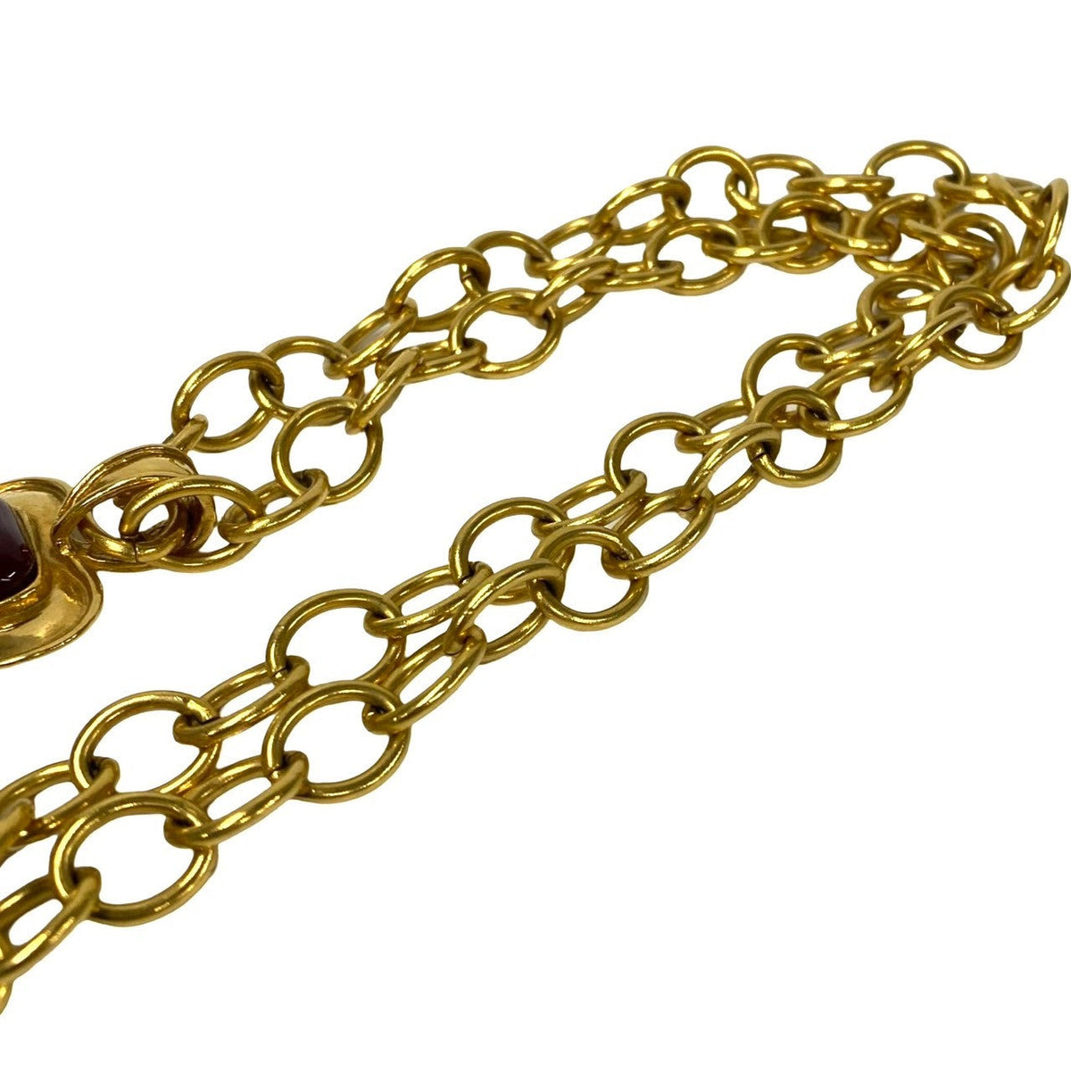 CHANEL Necklace Gold Plated gold Gripoa