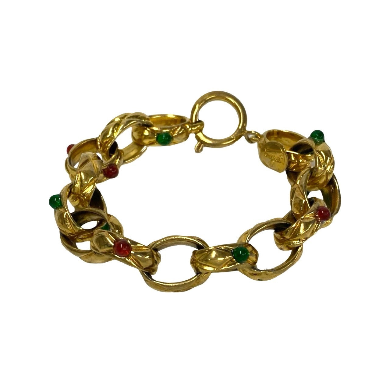 CHANEL bracelet Gold Plated gold Matrasse Gripoa