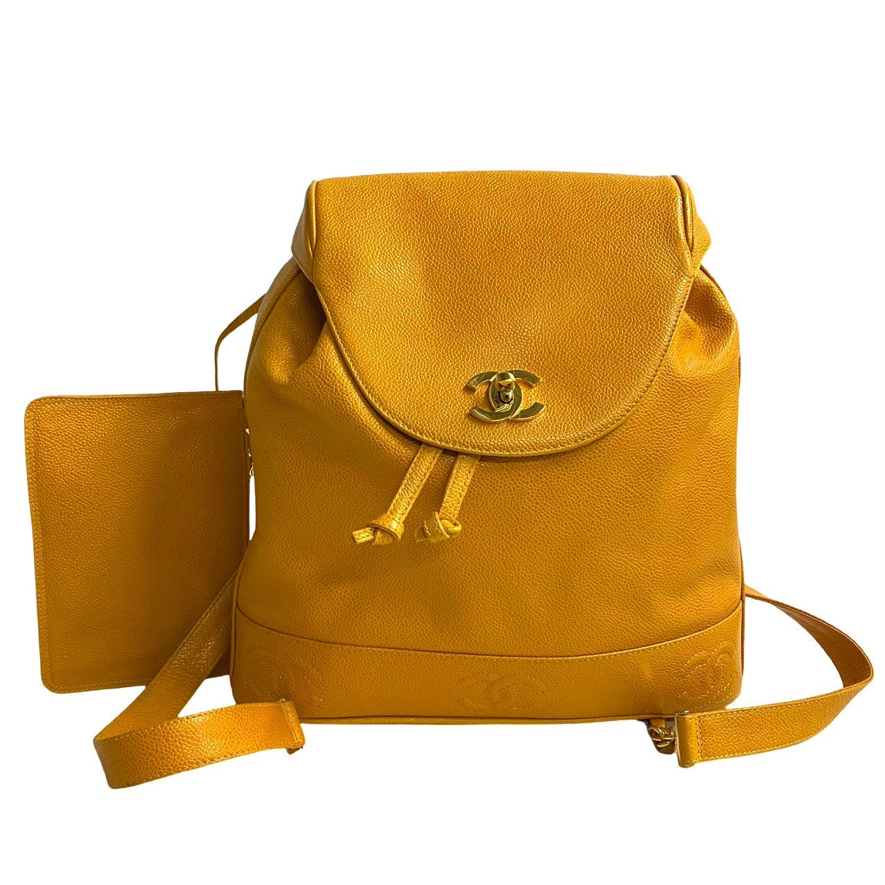 Chanel Triple Coco Caviar Skin Backpack