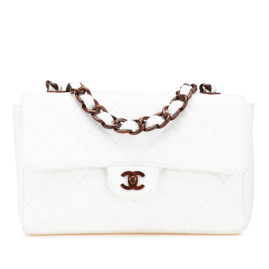 Chanel Coco Mark Matelasse Caviar Skin Shoulder Bag