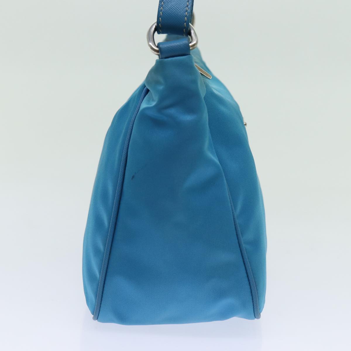 PRADA Accessory Pouch Nylon Light Blue Auth 70224