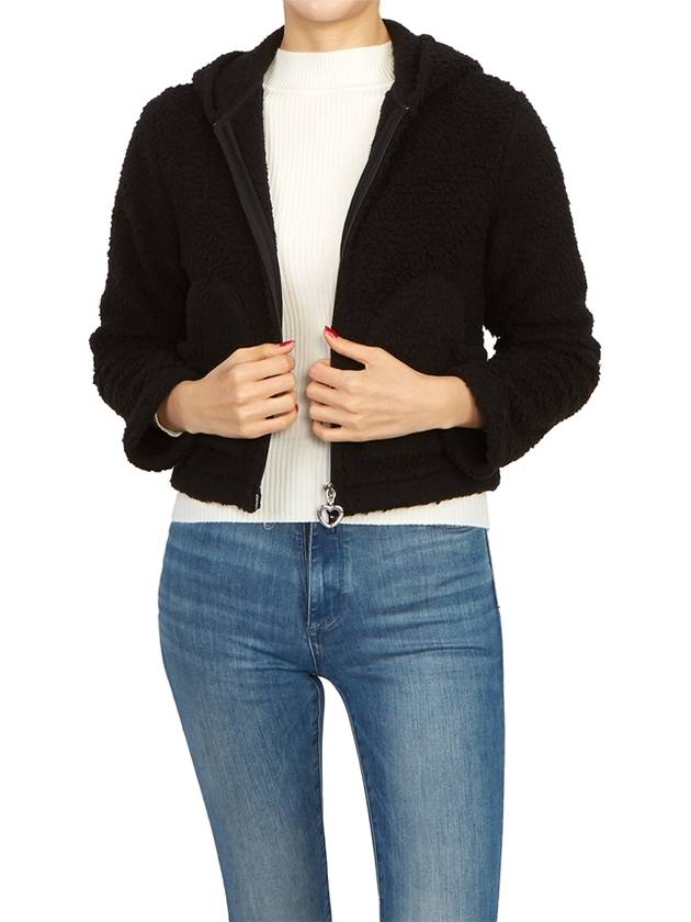 Luxury Balenciaga  Softwear Heart Zip-up Hoodie Black