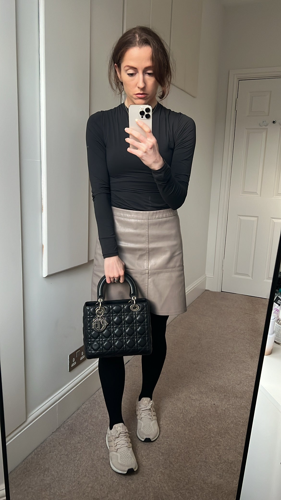 Christian Dior Medium Lady Dior in Black Cannage Lambskin