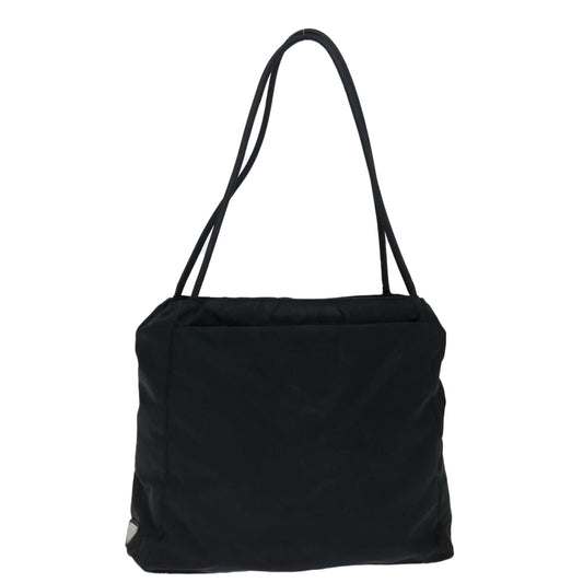PRADA Hand Bag Nylon Black Auth 70590
