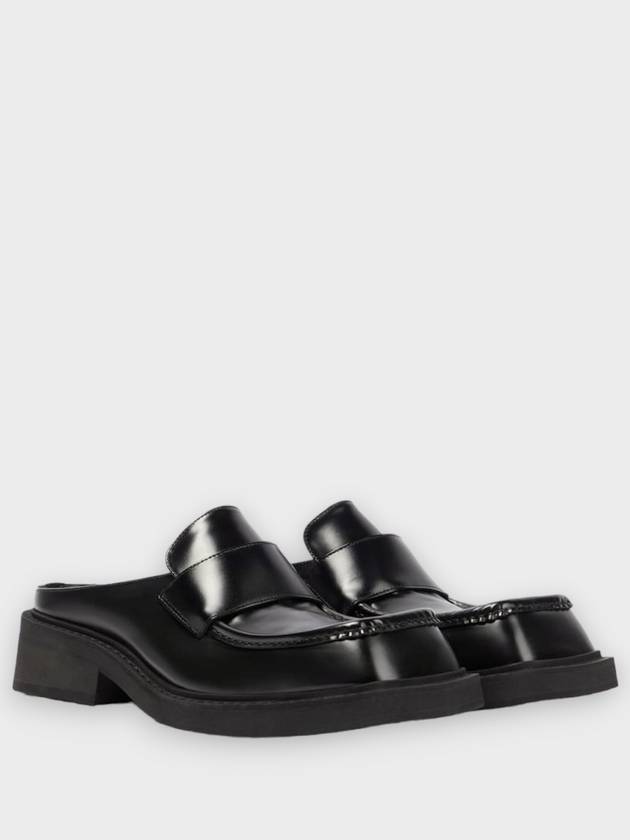 Luxury Balenciaga  Inspector 40MM Leather Bloafer Black