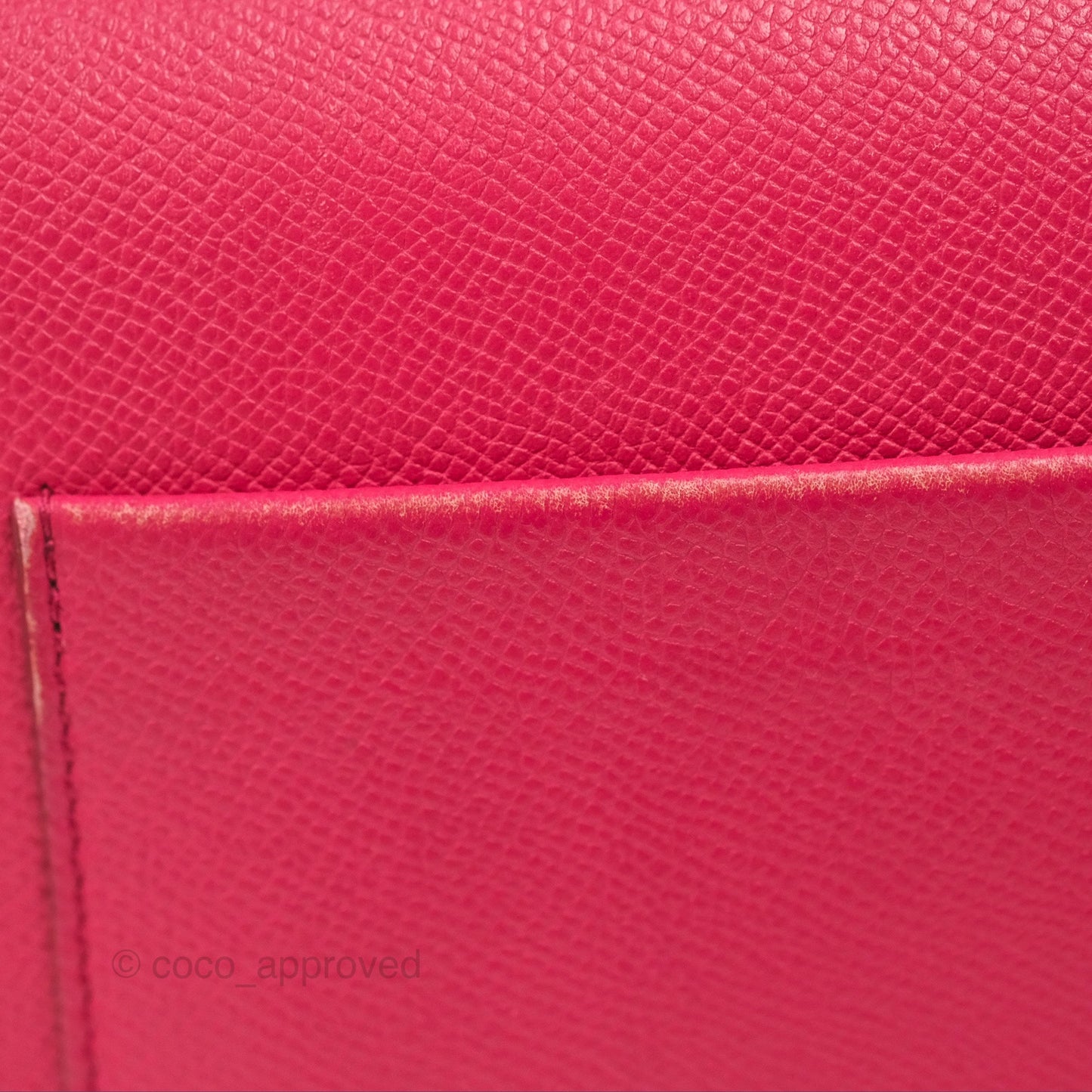 Celine Small Trotteur Crossbody Bag Grained Calfskin Dark Pink
