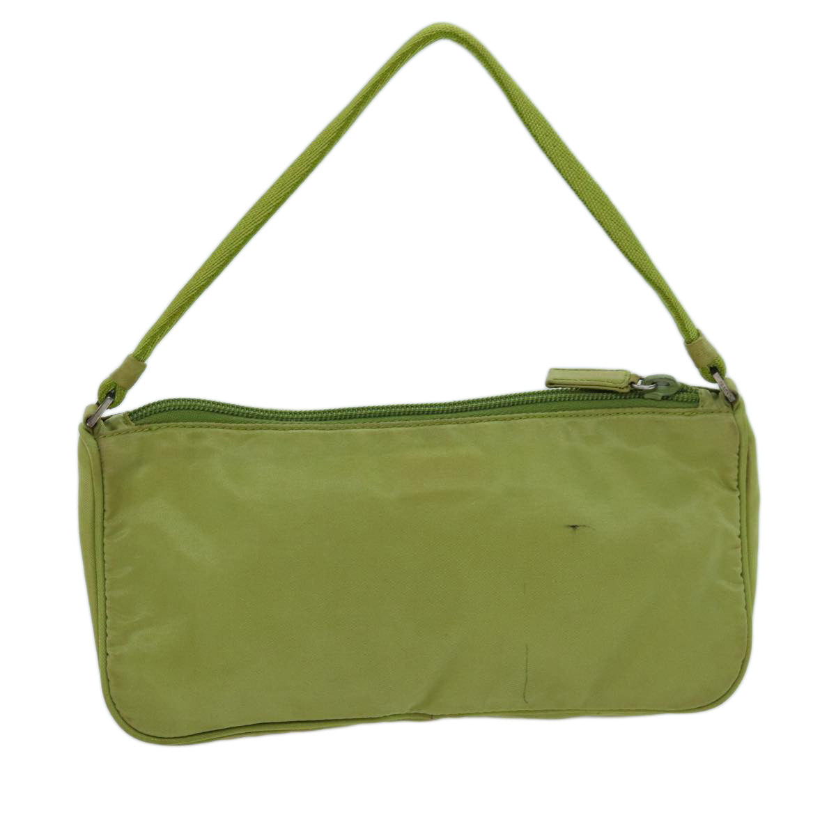 PRADA Accessory Pouch Nylon Green Auth 70918