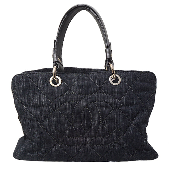 Chanel Denim Leather Handbag