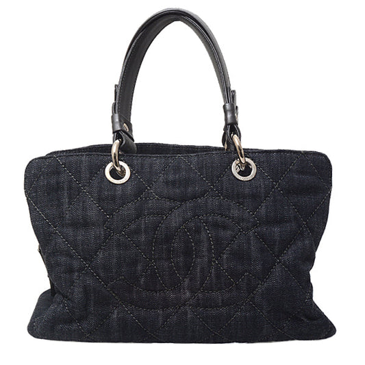 Chanel Denim Leather Handbag