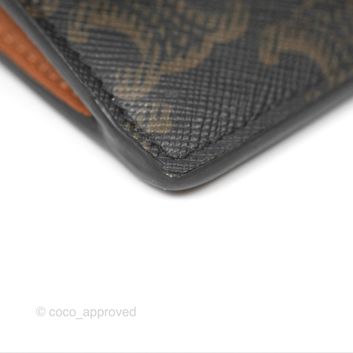 Celine Triomphe Flap Card Holder Triomphe Canvas Tan