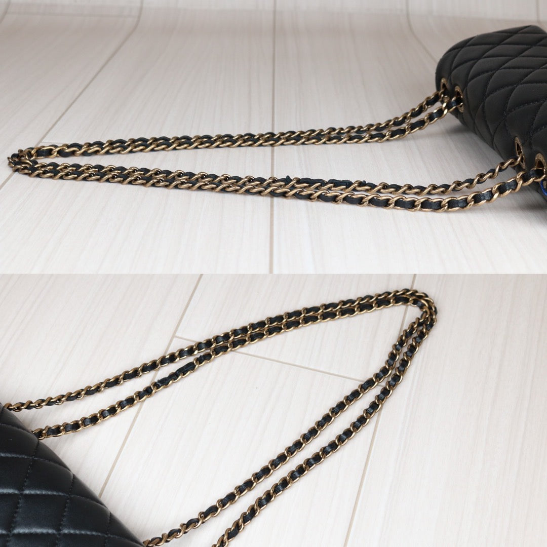Very Good ( Rank A)｜ CHANEL Matrasse Lamb Skin Single  Flap Bag Made in 2014-2015Year｜S24071002