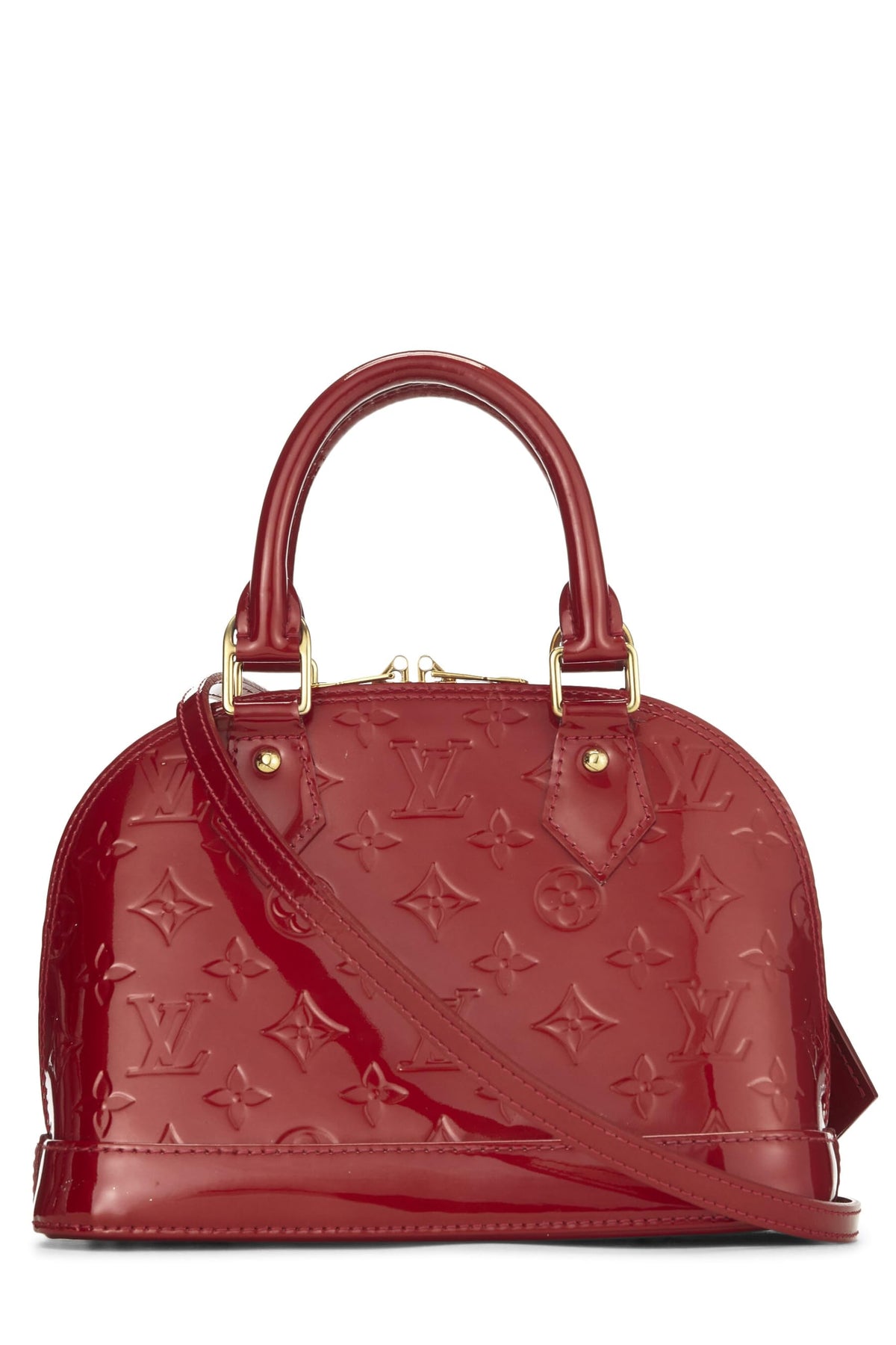 Louis Vuitton,  Cerise Monogram Vernis Alma BB, Red