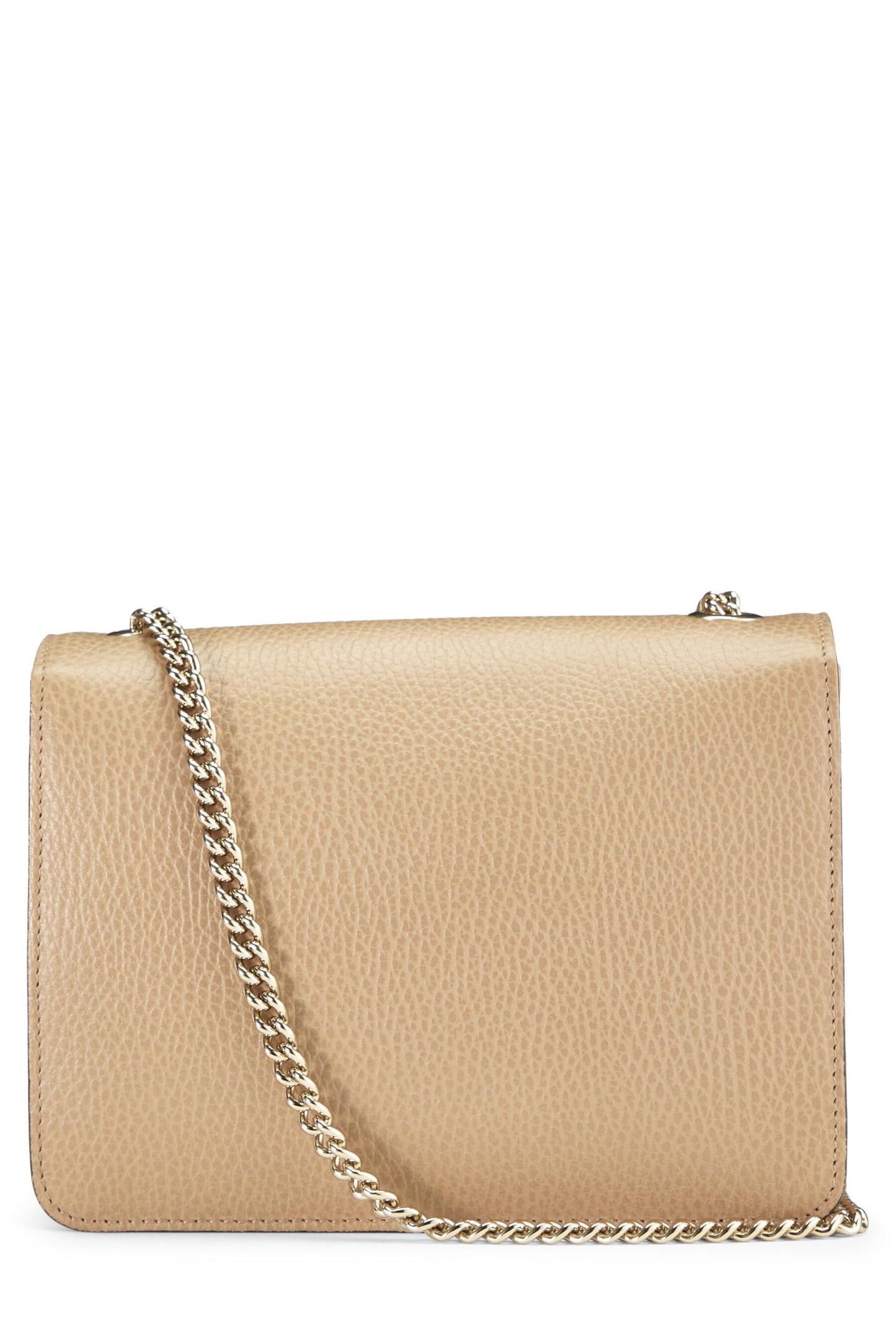 Gucci, Beige Leather Interlocking Crossbody, Beige