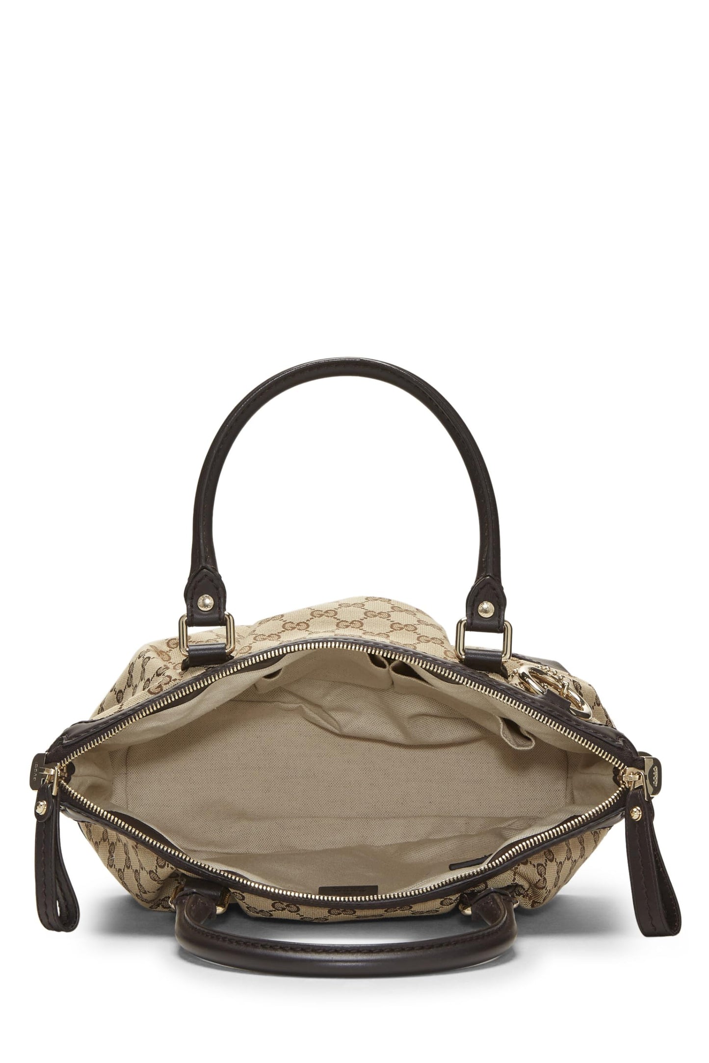 Gucci, Original GG Canvas Sukey Handle Bag Medium, Brown