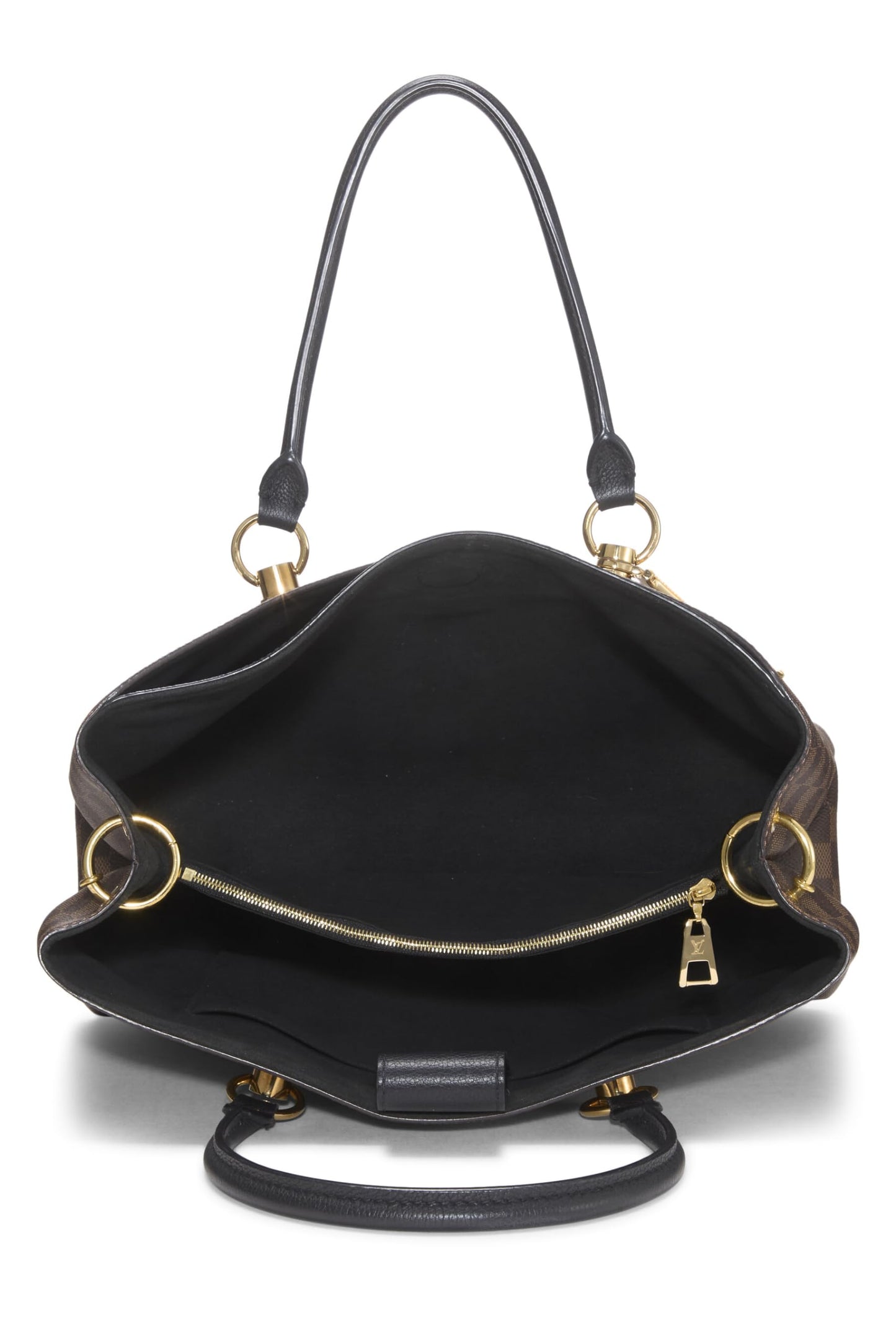 Louis Vuitton,  Black Damier Ebene Riverside Tote, Black