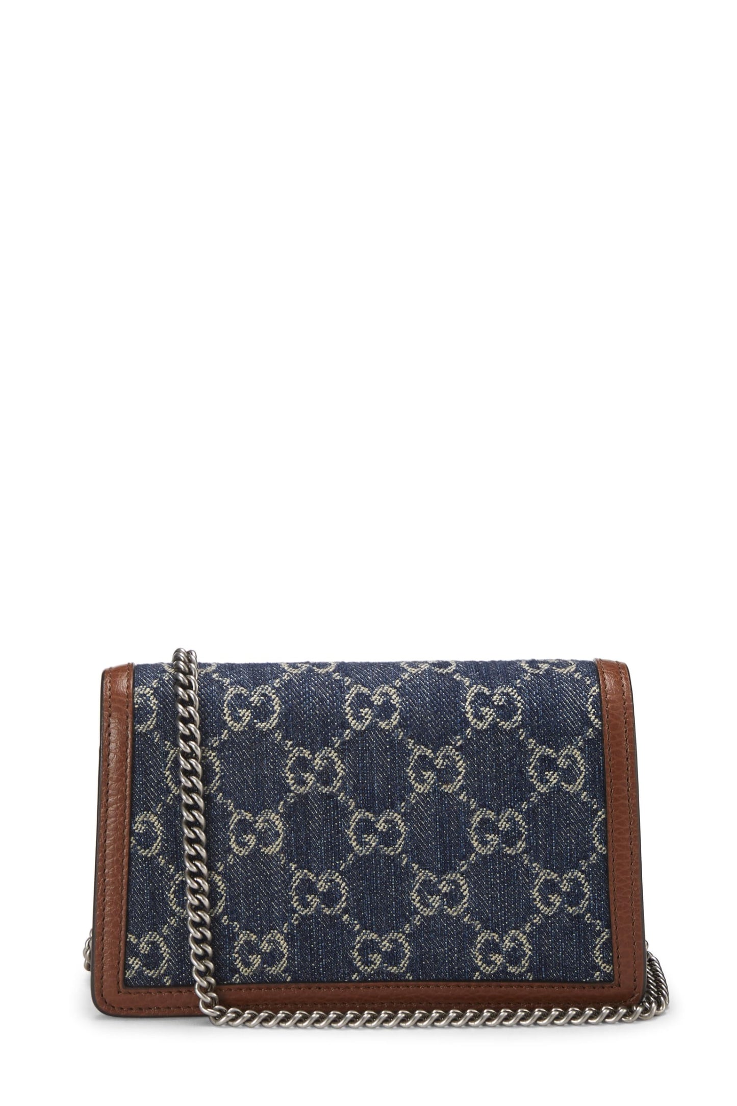 Gucci, Blue GG Denim Dionysus Shoulder Bag Mini, Blue