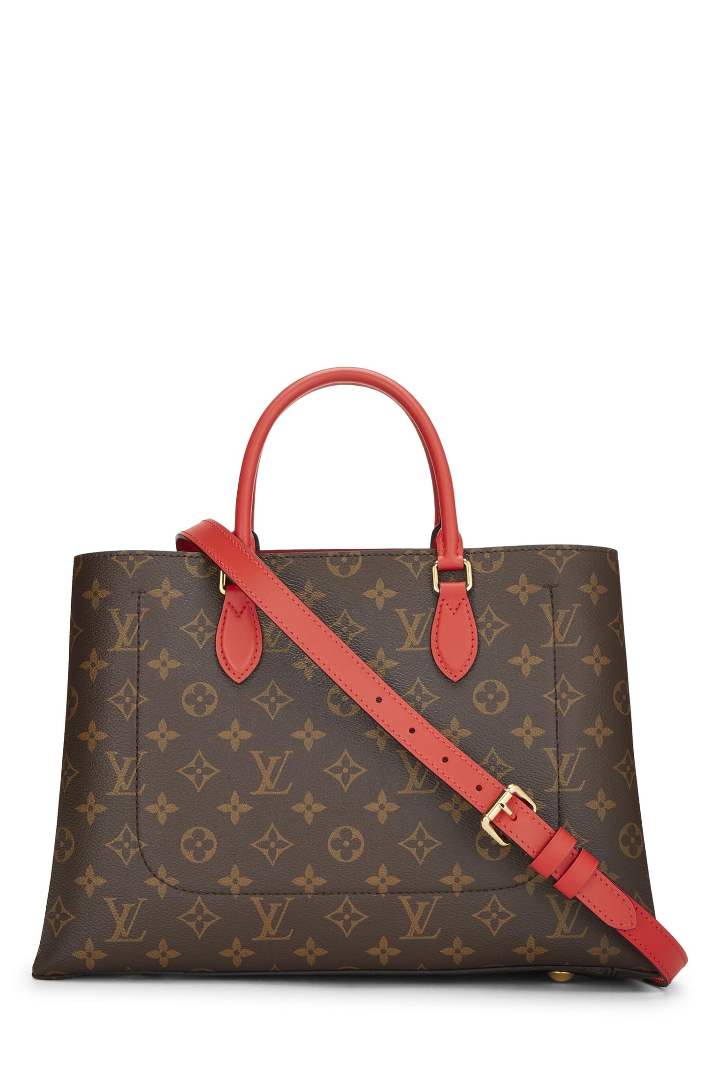 Louis Vuitton,  Red Monogram Flower Tote, Red