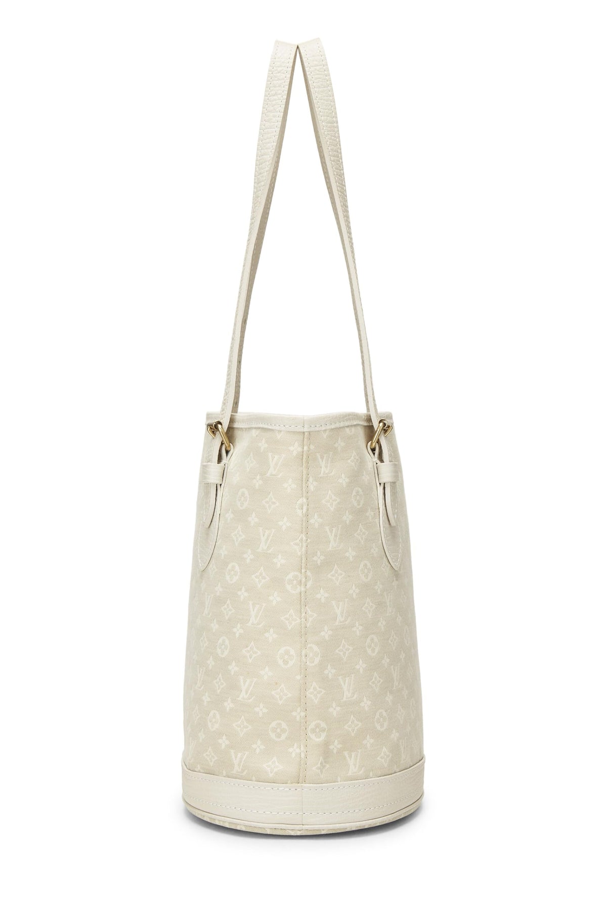 Louis Vuitton,  Beige Monogram Mini Lin Bucket PM, Beige