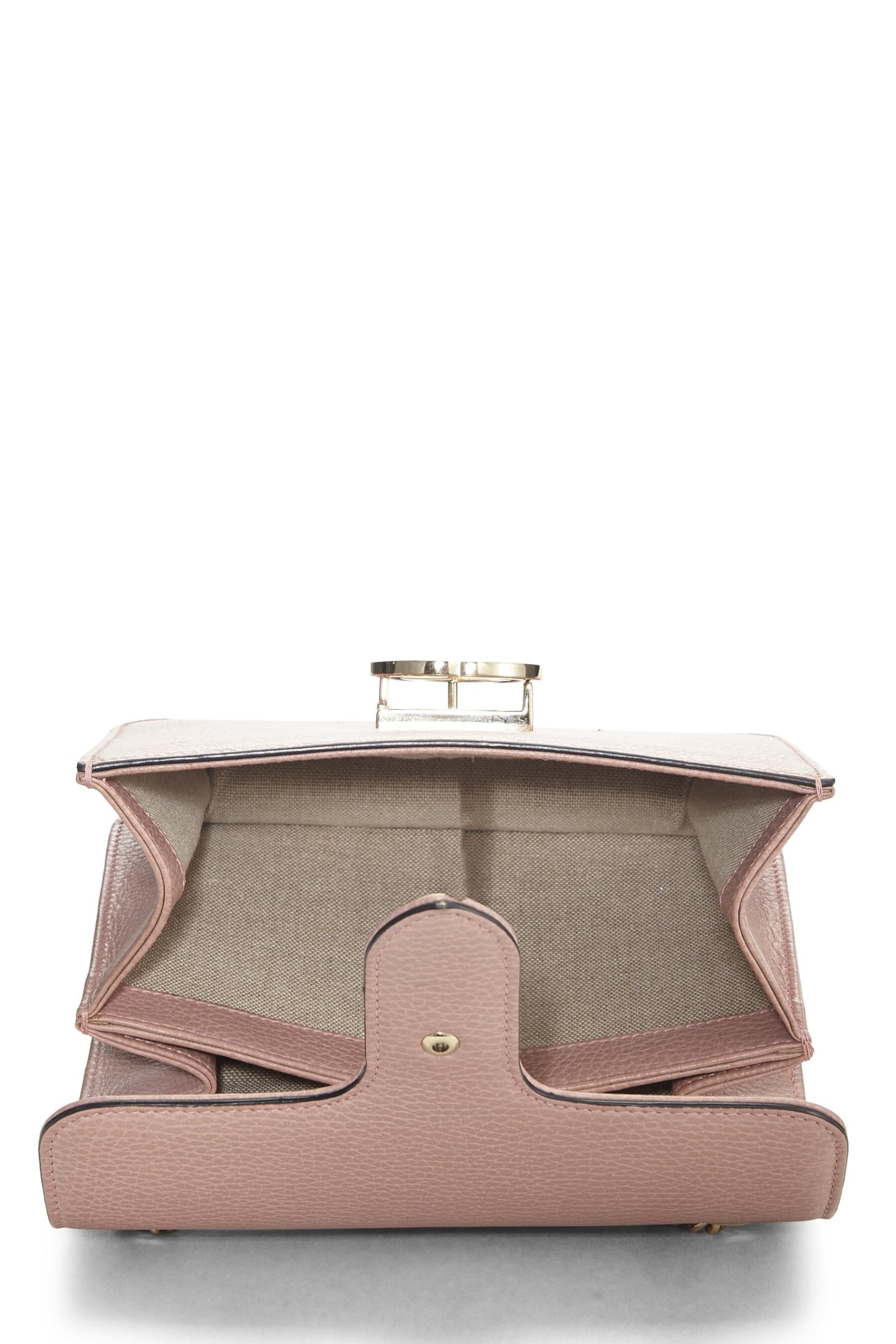 Gucci, Pink Leather Interlocking Crossbody Small, Pink