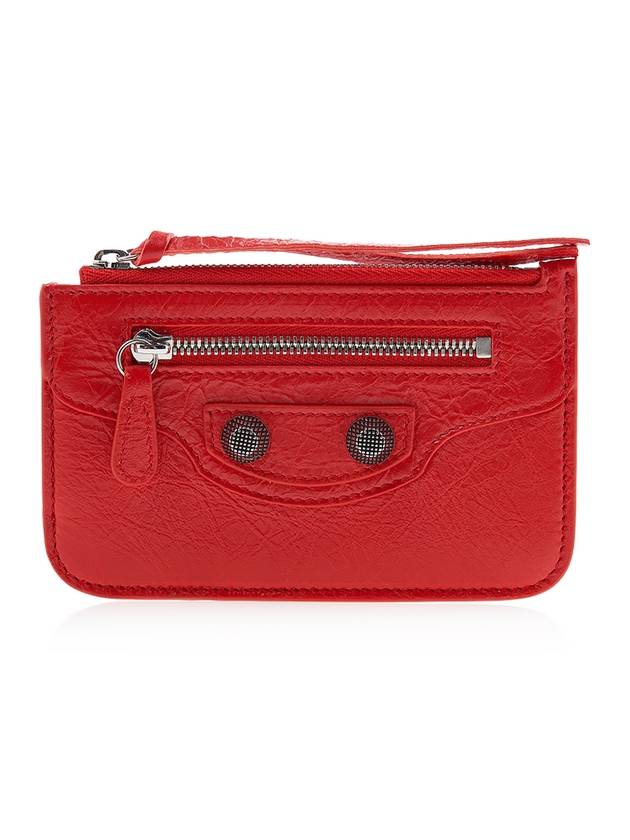 Luxury Balenciaga  Le Cagole Lambskin Card Wallet Red