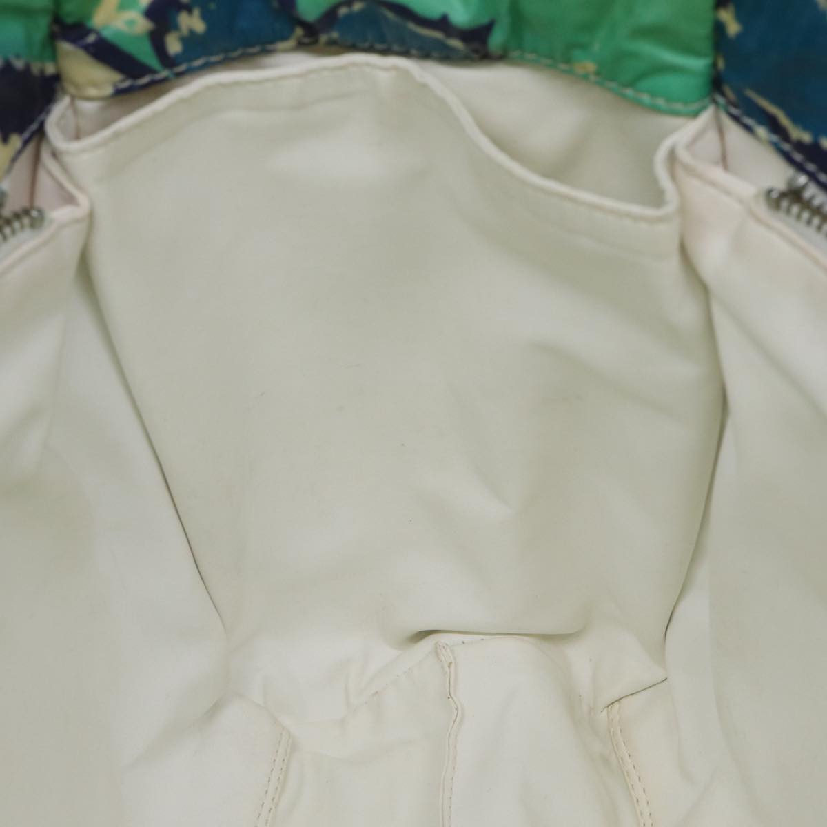 CHANEL Tote Bag Vinyl coating Green CC Auth 71032