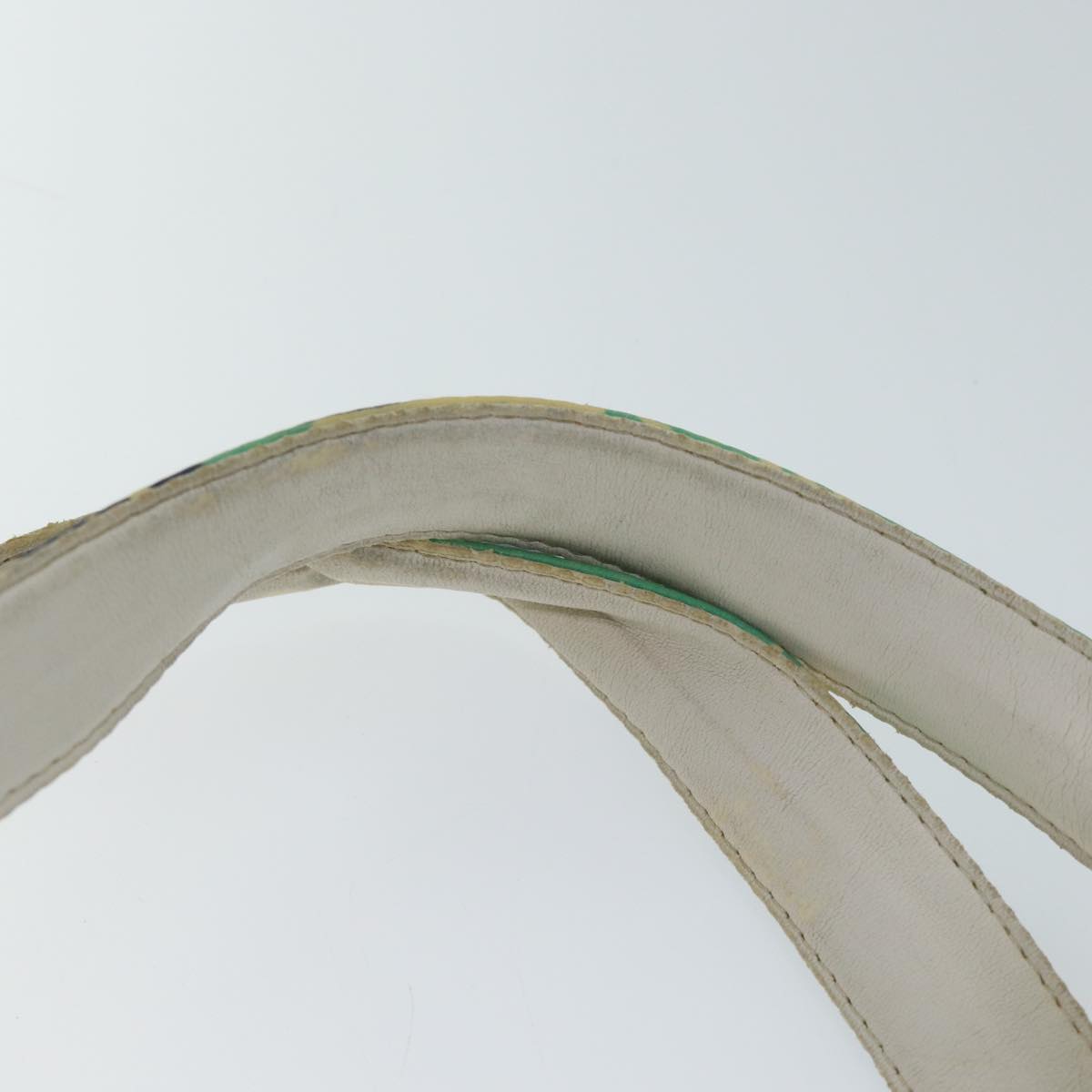 CHANEL Tote Bag Vinyl coating Green CC Auth 71032