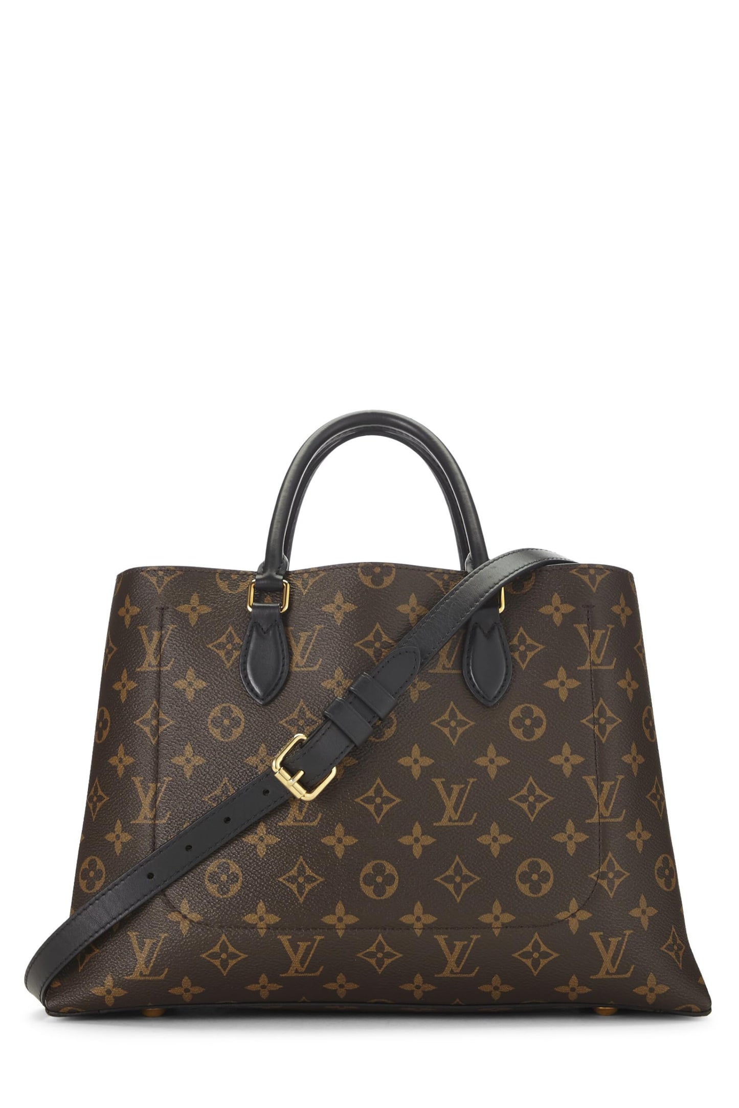 Louis Vuitton,  Black Monogram Canvas Flower Tote, Black