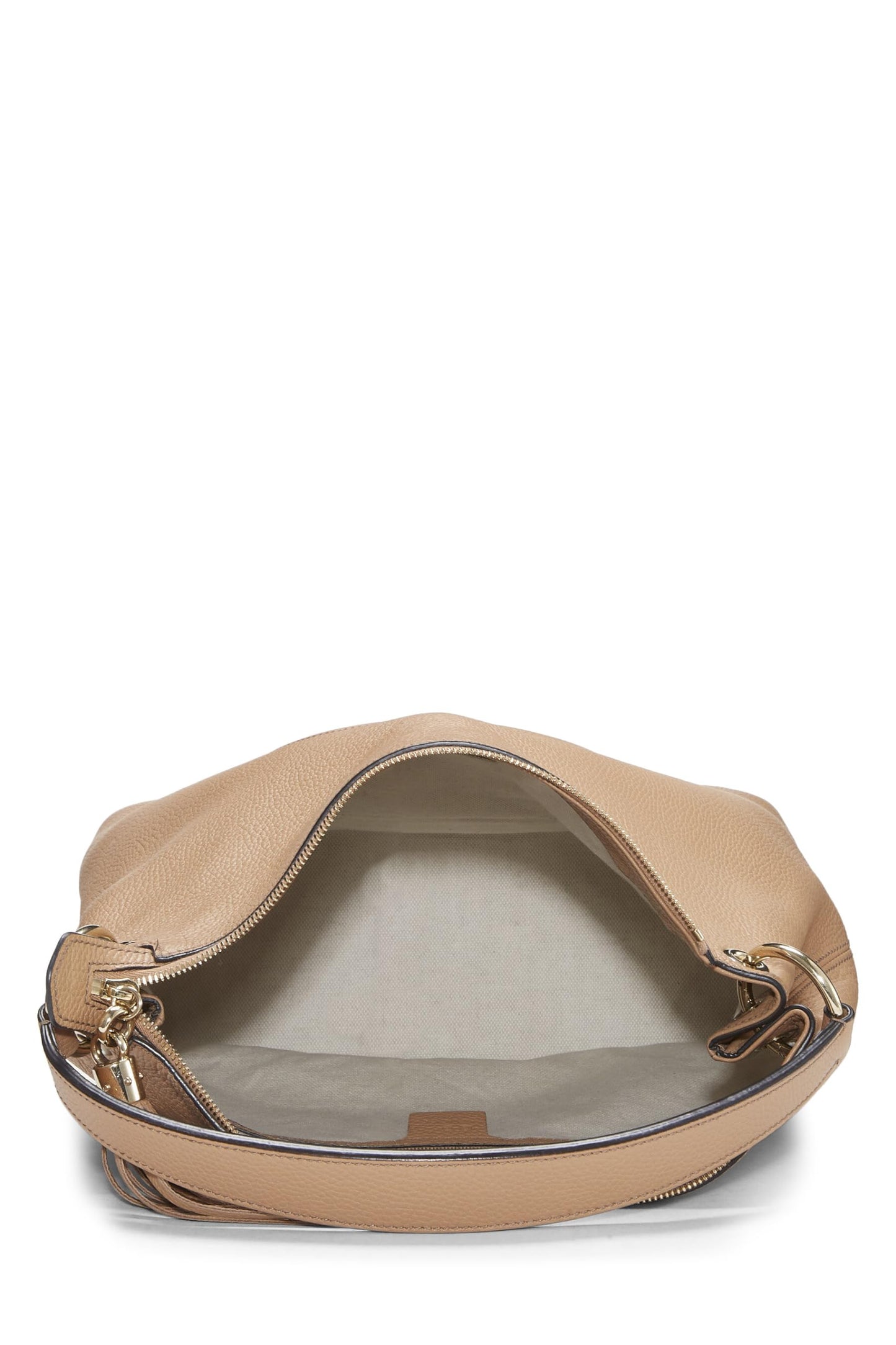 Gucci, Beige Leather Soho Convertible Hobo Large, Beige
